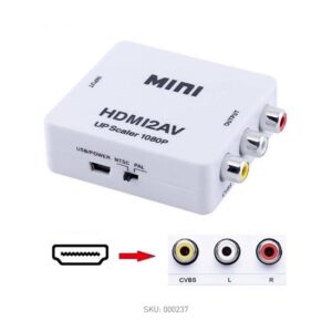 Mini HDMI 2AV Up Scaler 1080P HD Video Converter